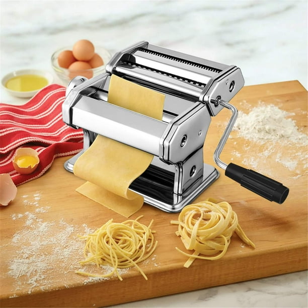 Pasta Maker Stainless Steel Roller Machine for Fresh Noodle Spaghetti Fettuccine